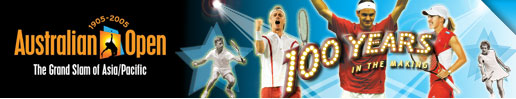 Header of the Australian Open 2005