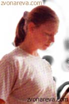 Zvonareva's thoughtful  moment